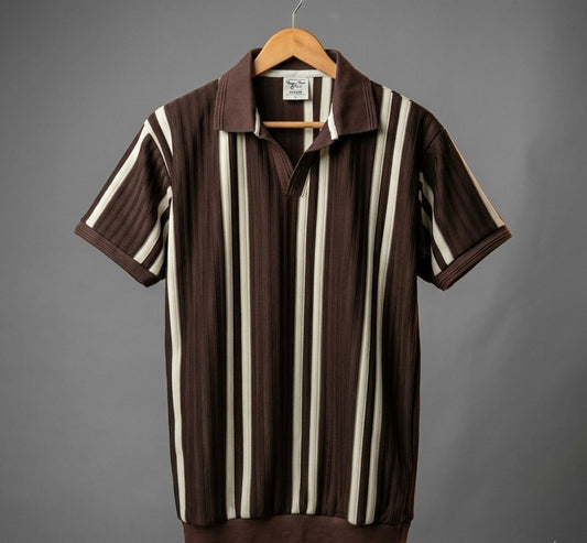 Johnny collar knit polos
