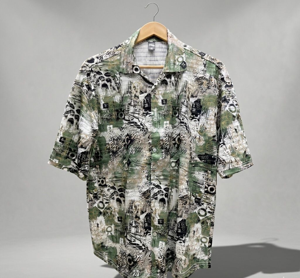Abstract Drop-Shoulder Resort Shirts