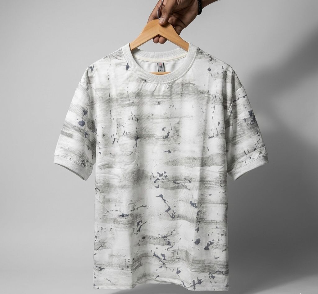 Erosion Textured Drop-Shoulder Tees