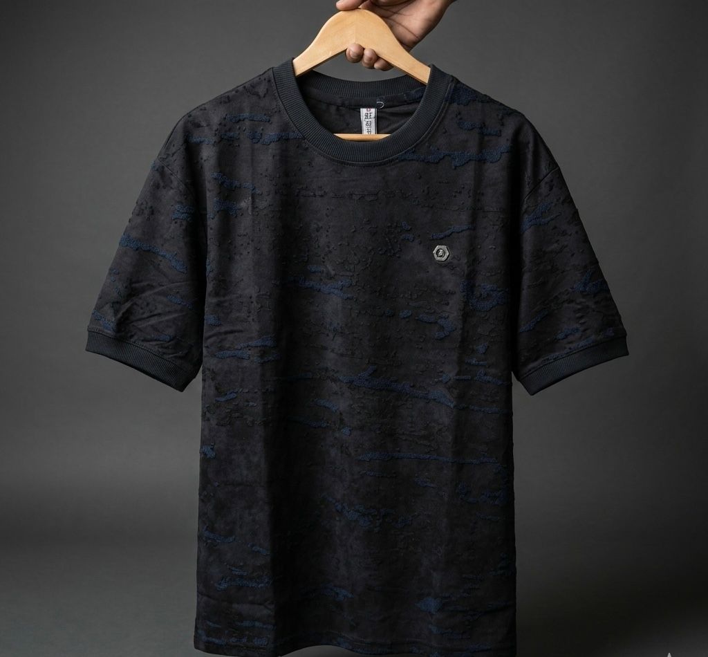 Erosion Textured Drop-Shoulder Tees